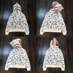 BAPE Shark Ice Camo Full Zip Hoodie